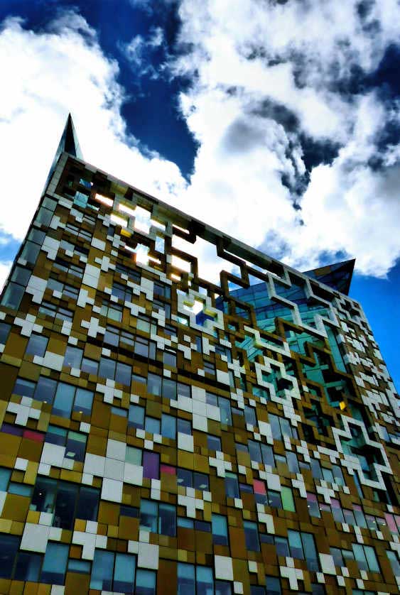 The Cube, Birmingham is another innovative piece of architecture.