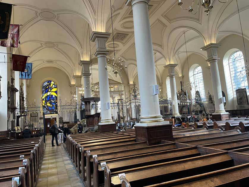 The interior of Derby Cathedral.