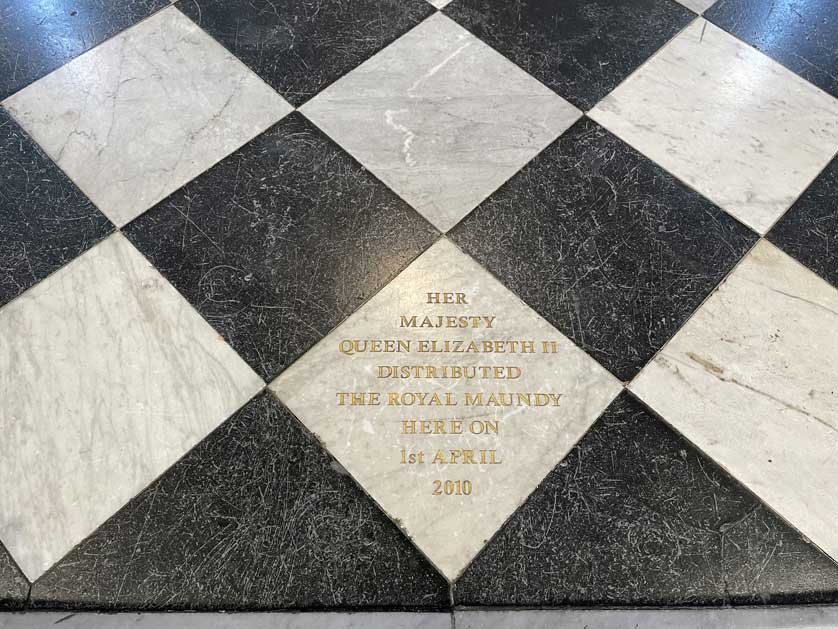 Queen Elizabeth II distributed the royal maundy here in 2010.