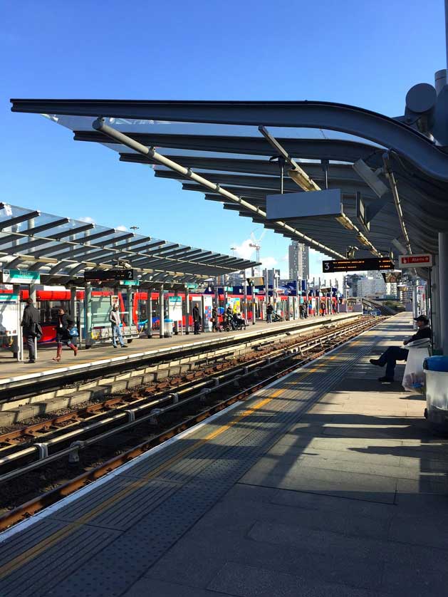 Docklands Light Railway (DLR), London, UK.
