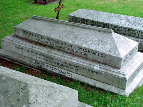 Hardys heart is buried at Stinsford Churchyard.