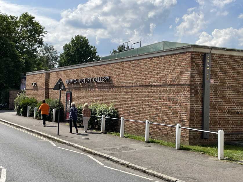 The entrance to the Dulwich Picture Gallery.