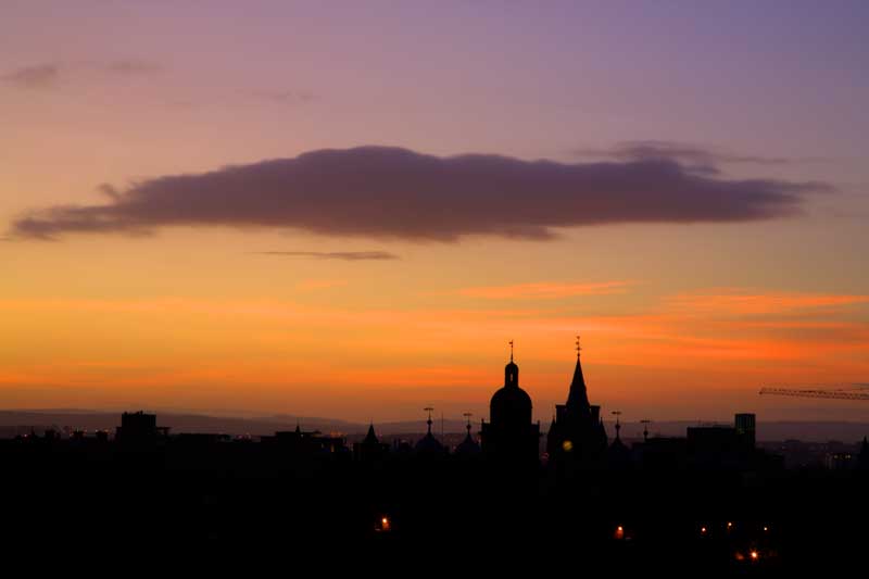 Sunrise, Edinburgh, Scotland, UK