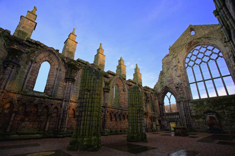 Holyrood Abbey, Edinburgh, Scotland.