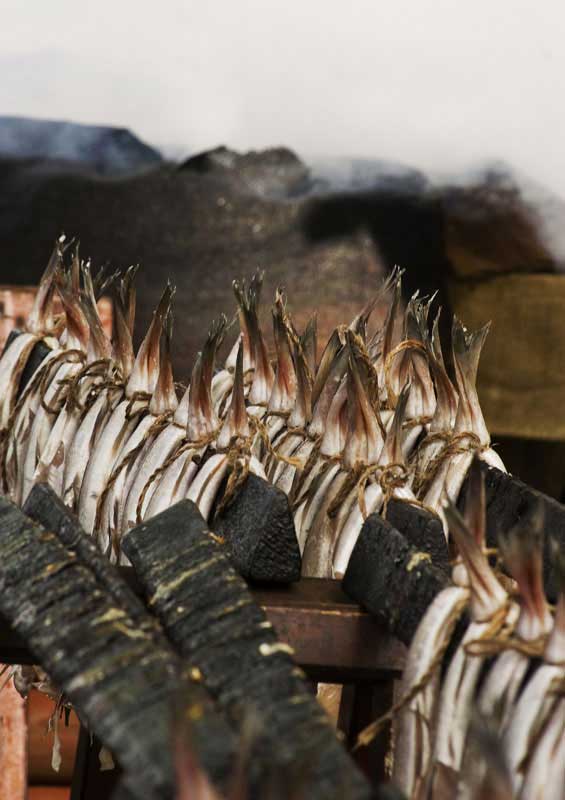 Edinburgh Farmers' Market, Arbroath Smokies (Smoked Haddock)