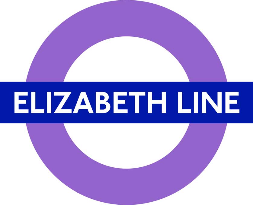 Elizabeth Line roundel.