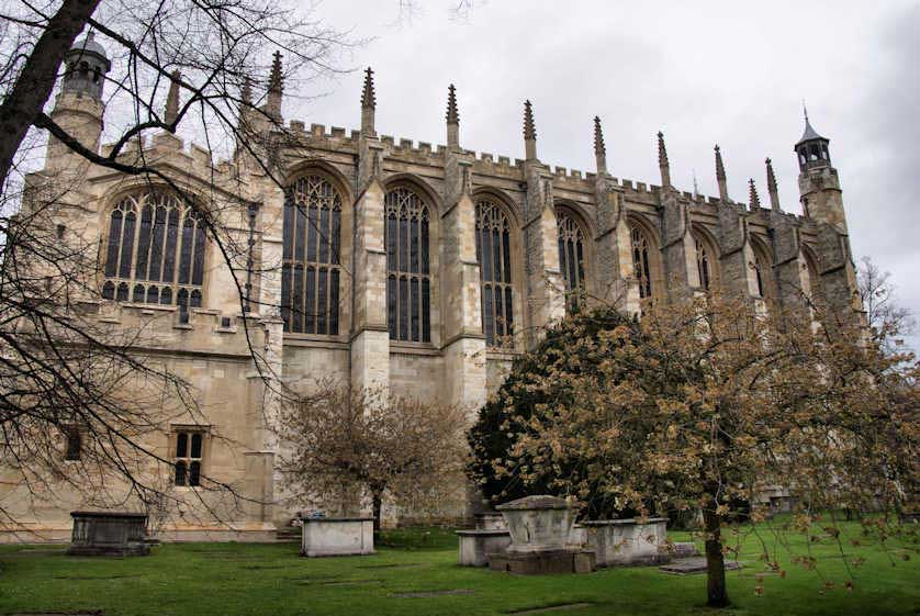 Eton College Chapel is half the size of its original design.