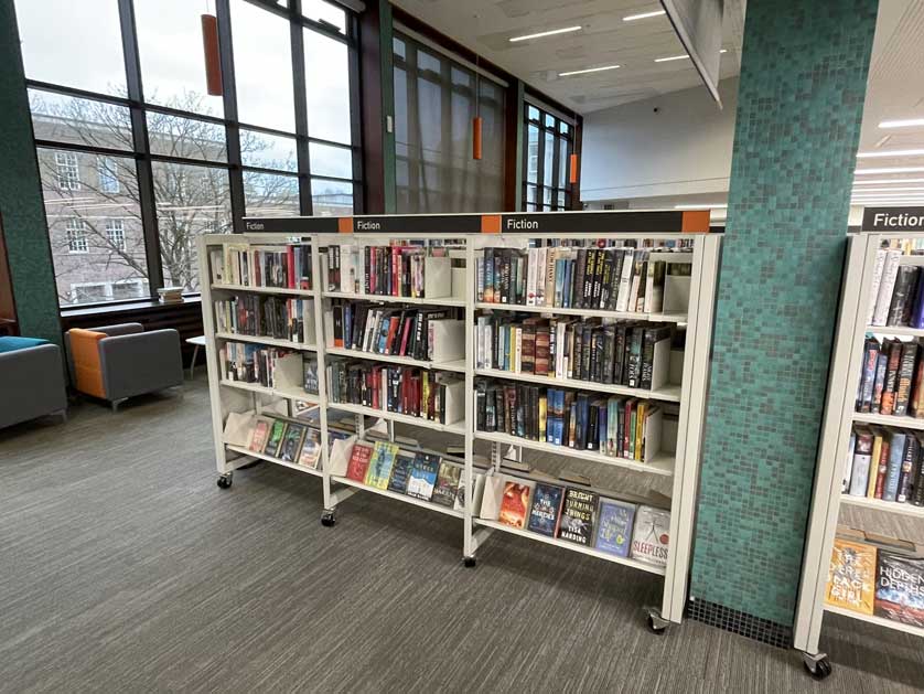 Books, Exeter Library, Devon, UK.