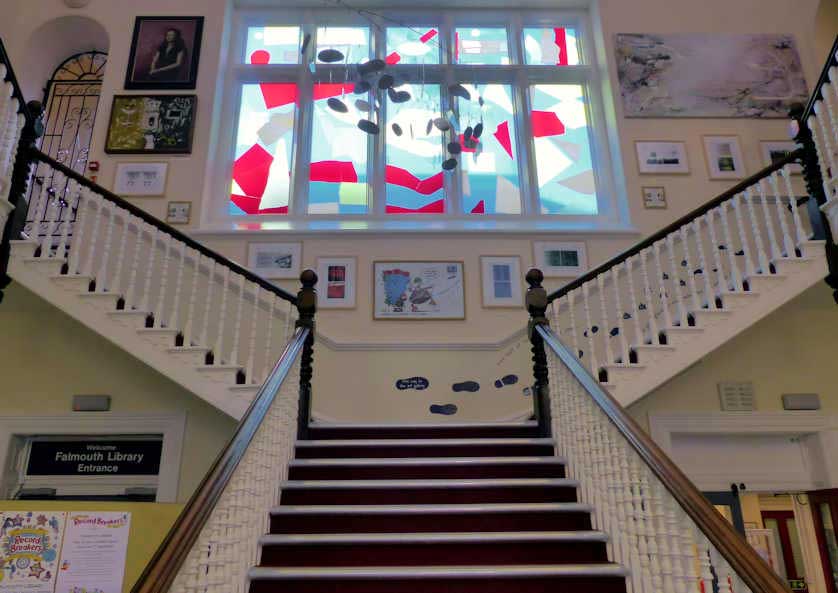Falmouth Art Gallery is located on the first floor of the Municipal Building.