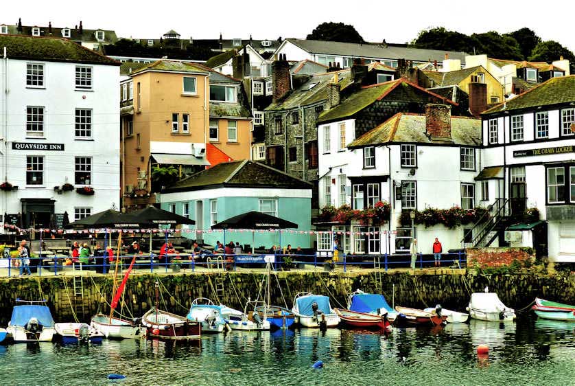 Waterfront pub in Falmouth, Cornwall.