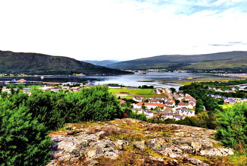 Loch Linnhe and Fort William, Scotland.
