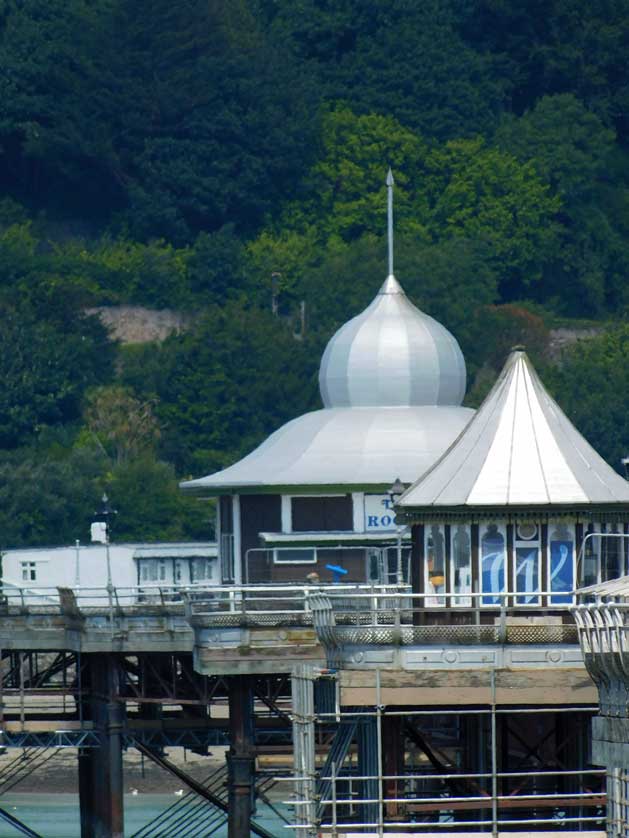 The kiosks and their distinctive roofs are a feature.