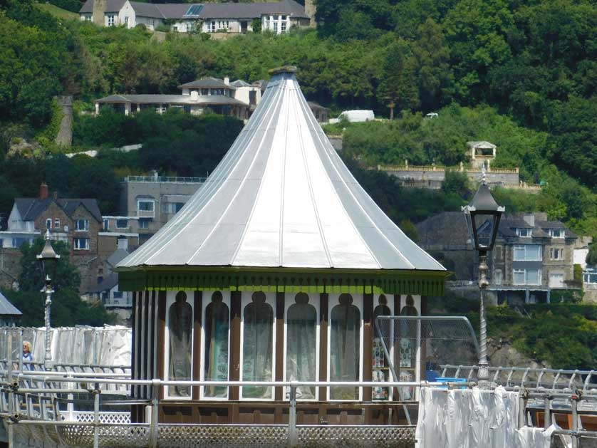 Restoration work on the pier.
