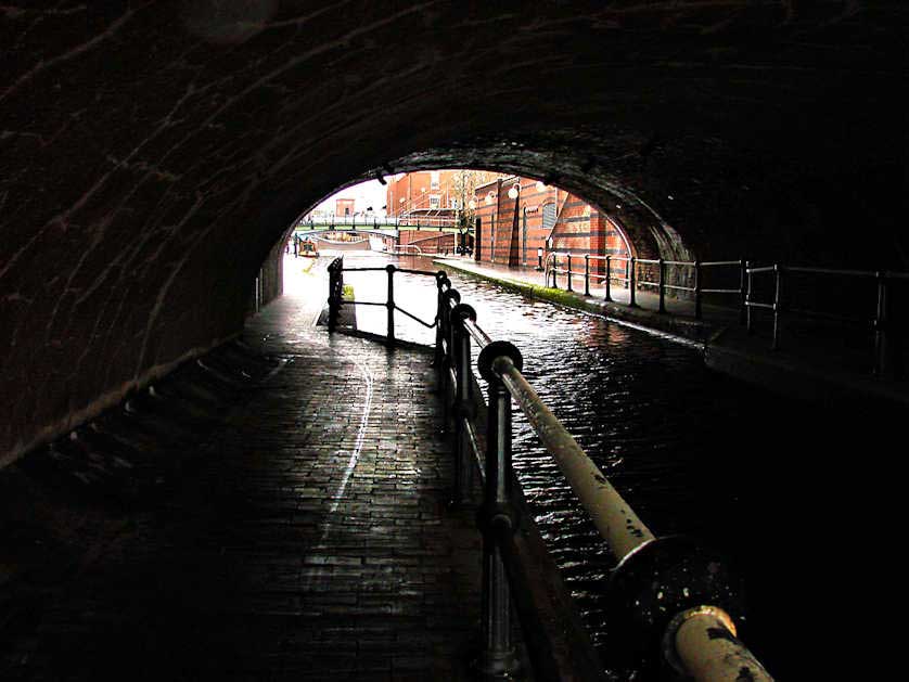 The canal towpaths, Birmingham, England, UK.