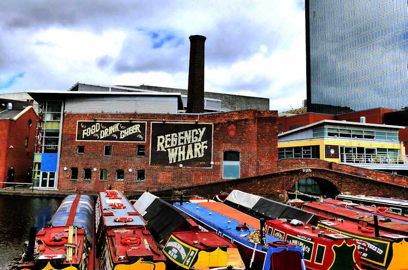 Gas Street Basin, Birmingham, England, UK.