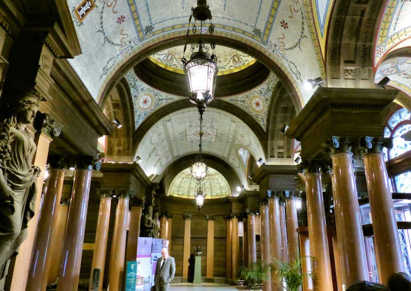 The Italian-inspired reception area, Scotland, UK.