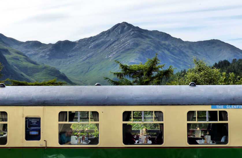 The Dining Car at Glenfinnan Station.