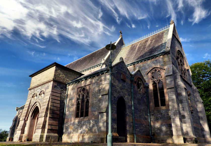 St. Mary & St. Finnan Catholic Church on the shore of Loch Shiel in Glenfinnan.
