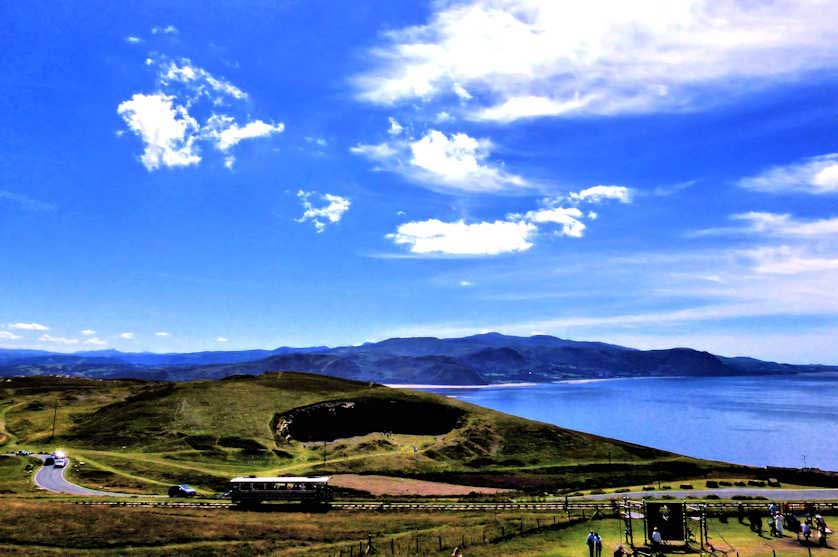 View of Anglesey from summit of Great Orme.
