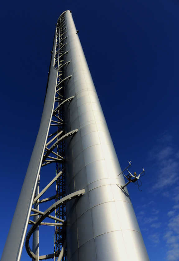 127 metres tall, the Glasgow Tower is a technological marvel.
