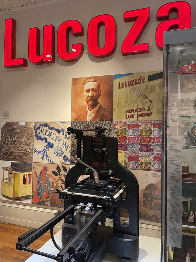 The Lucozade sign.