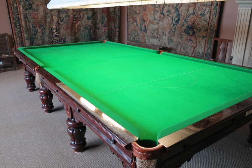 Billiard table.