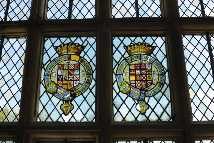 Stained glass in the chapel.