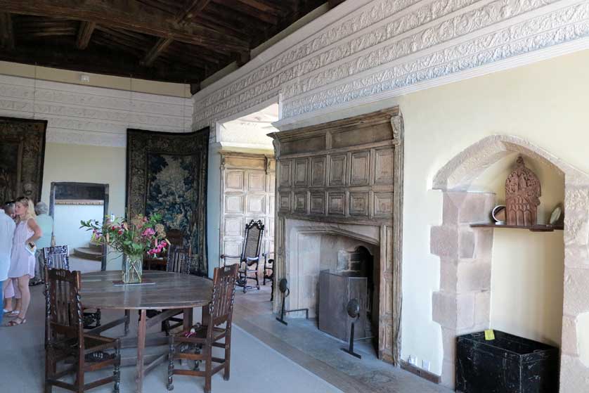 Fireplace in the Great Hall.