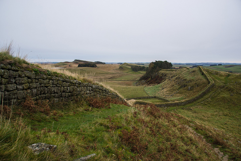 Hadrian's Wall, Northumberland, UK.