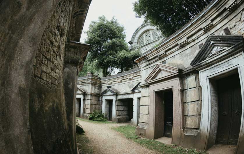 Tombs at Highgate Cemetery.