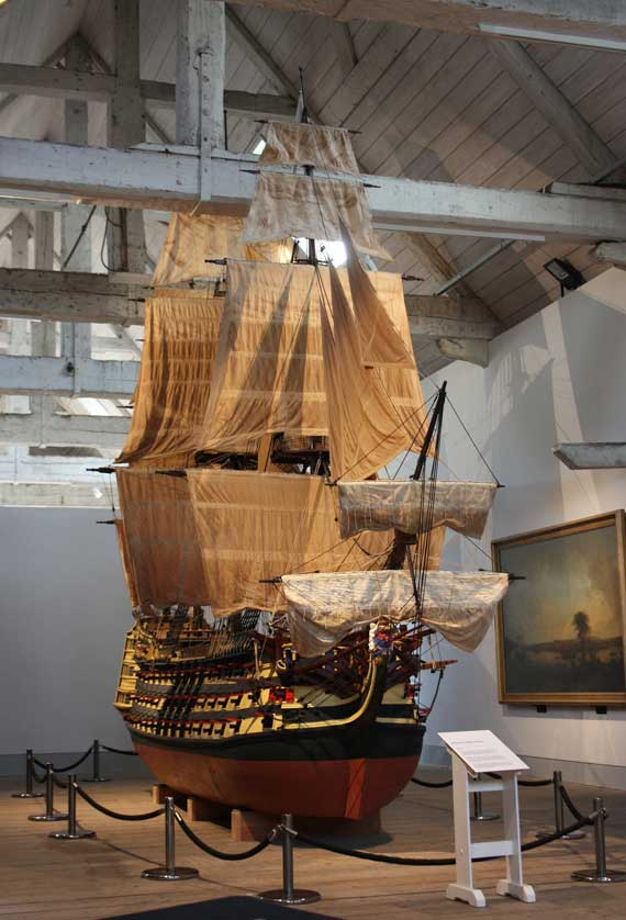 HMS Victory model at Chatham Historic Dockyard.