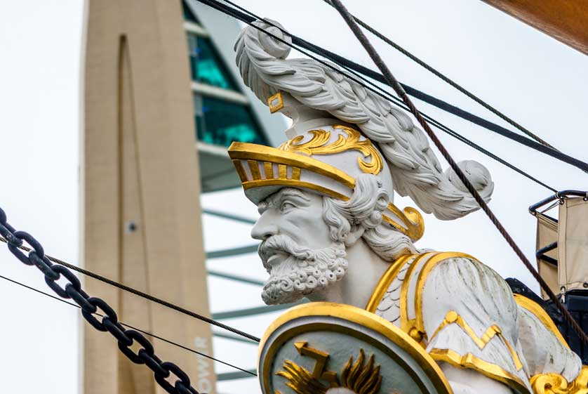 Figurehead of HMS Warrior.