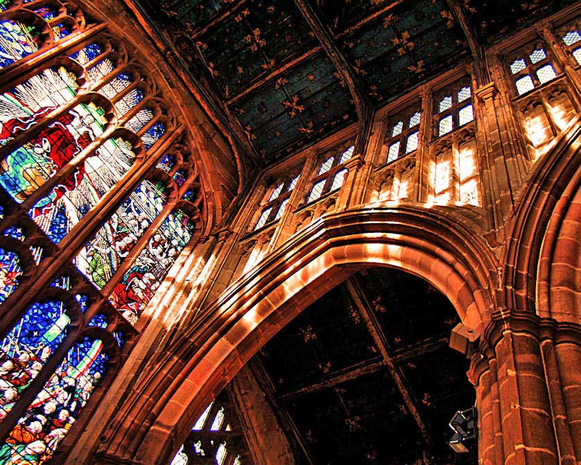 Interior of Holy Trinity Church, built in the 12th Century.