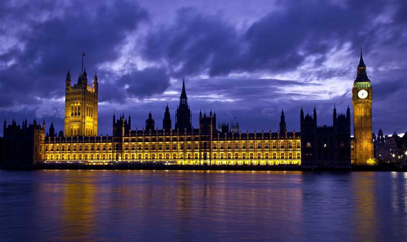 Houses of Parliament in London.