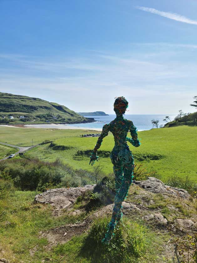 Contemporary art in Calgary, Isle of Mull, Scotland.