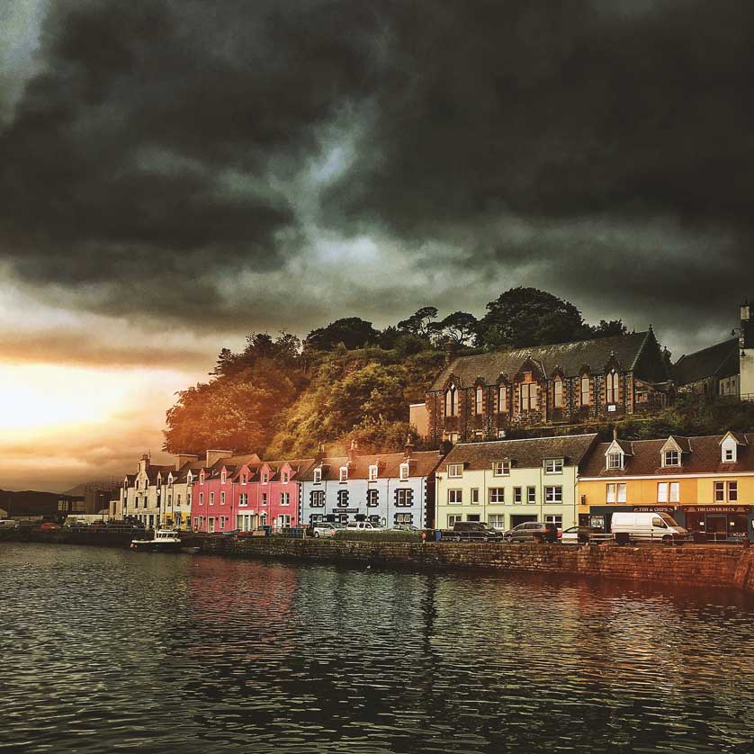 Portree is the largest settlement on Skye.