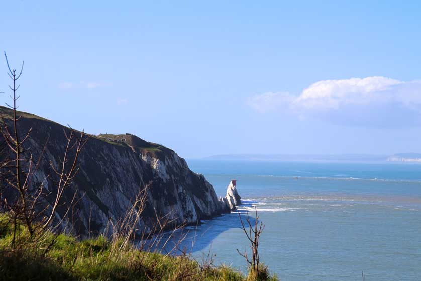 The Needles are a major attraction.