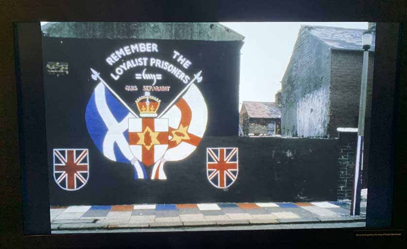 Video installation on the conflict in Northern Ireland.