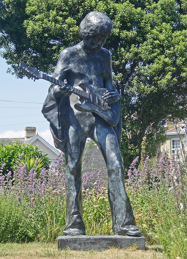 Jimi Hendrix Statue.