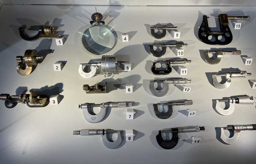 Tools on display.
