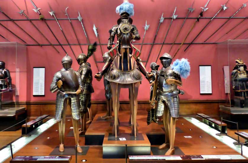 Kelvingrove Museum & Art Gallery has a fine collection of medieval arms and armour.