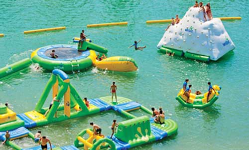 New Forest Aqua Park, Hampshire, UK