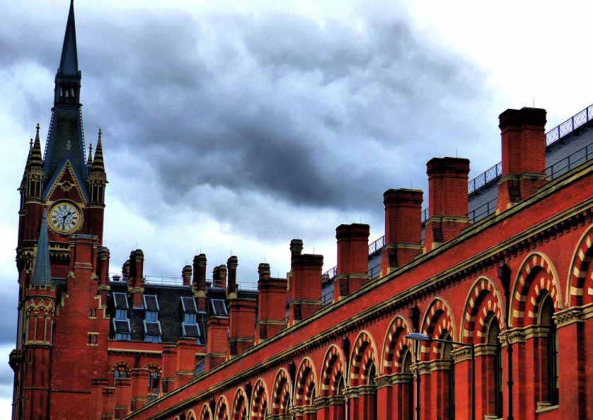 St Pancras Station next door to King's Cross Station is architecturally quite different.