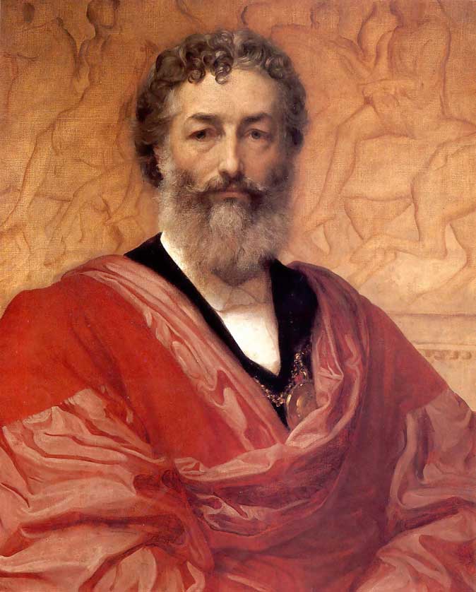 Self portrait of Leighton (1880).