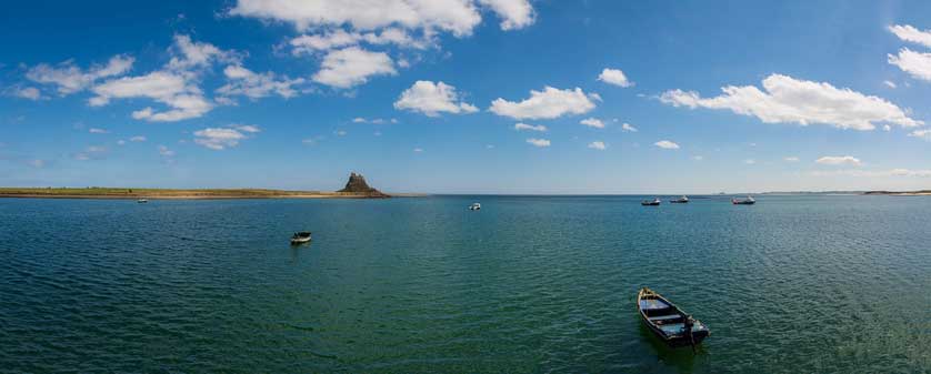 View of the castle from the mainland.