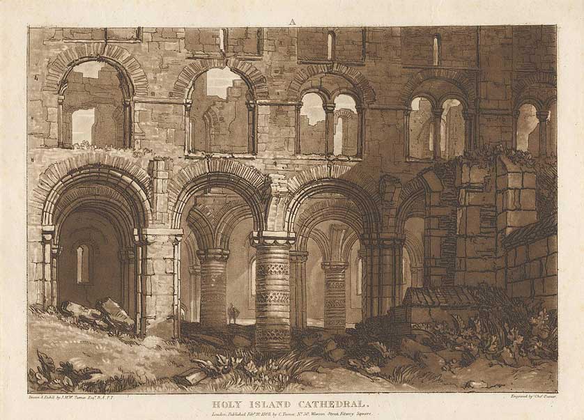 Holy Island Cathedral by JMW Turner.