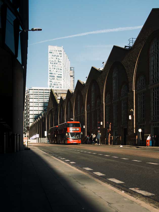 135 Bus at Liverpool Street Station.