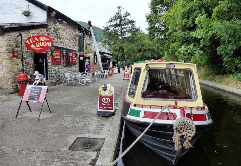 Llangollen Wharf, part of the World Heritage Site.