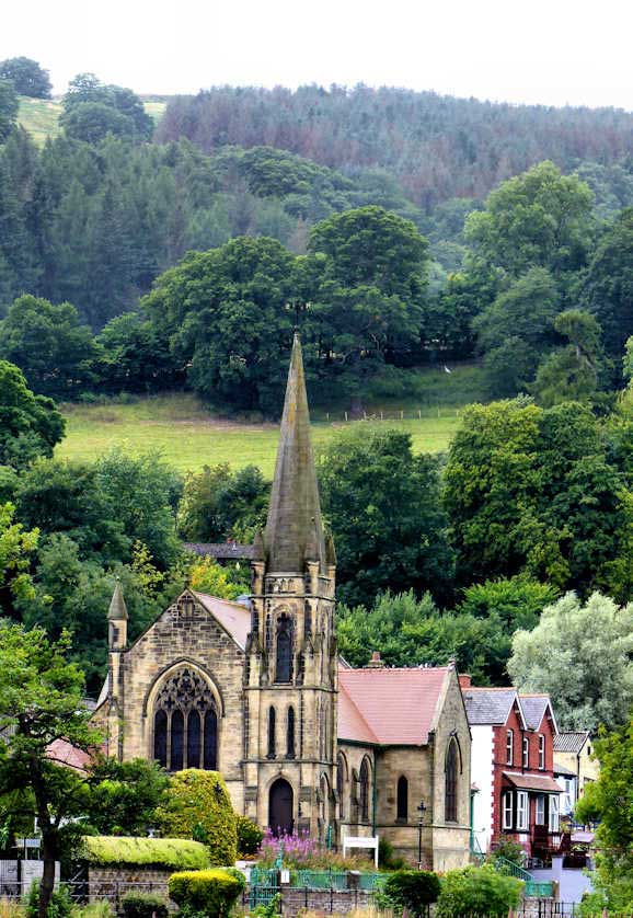 The picturesque town of Llangollen, Wales.