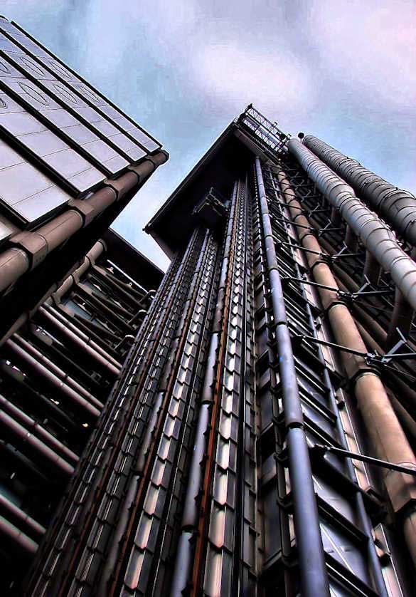 Looking more like some kind of industrial refinery than offices.